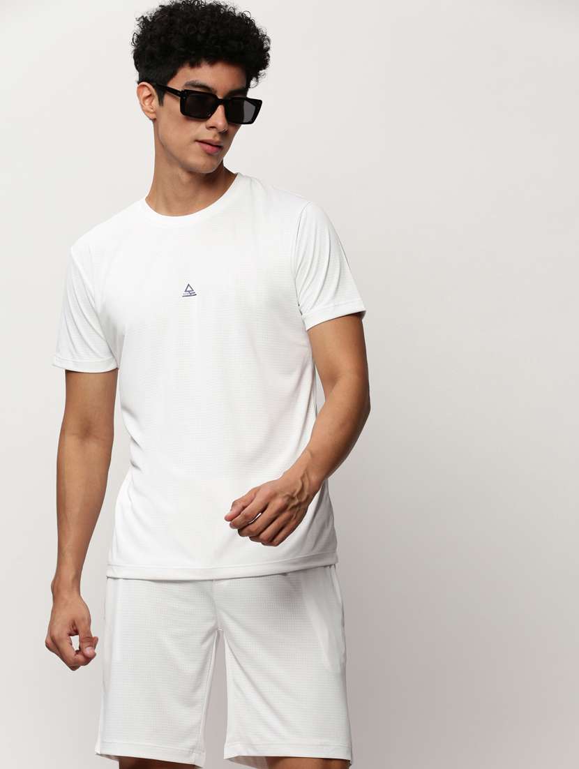 men round neck shorts & t-shirt co-ord set - 20325317 - Standard Image - 3