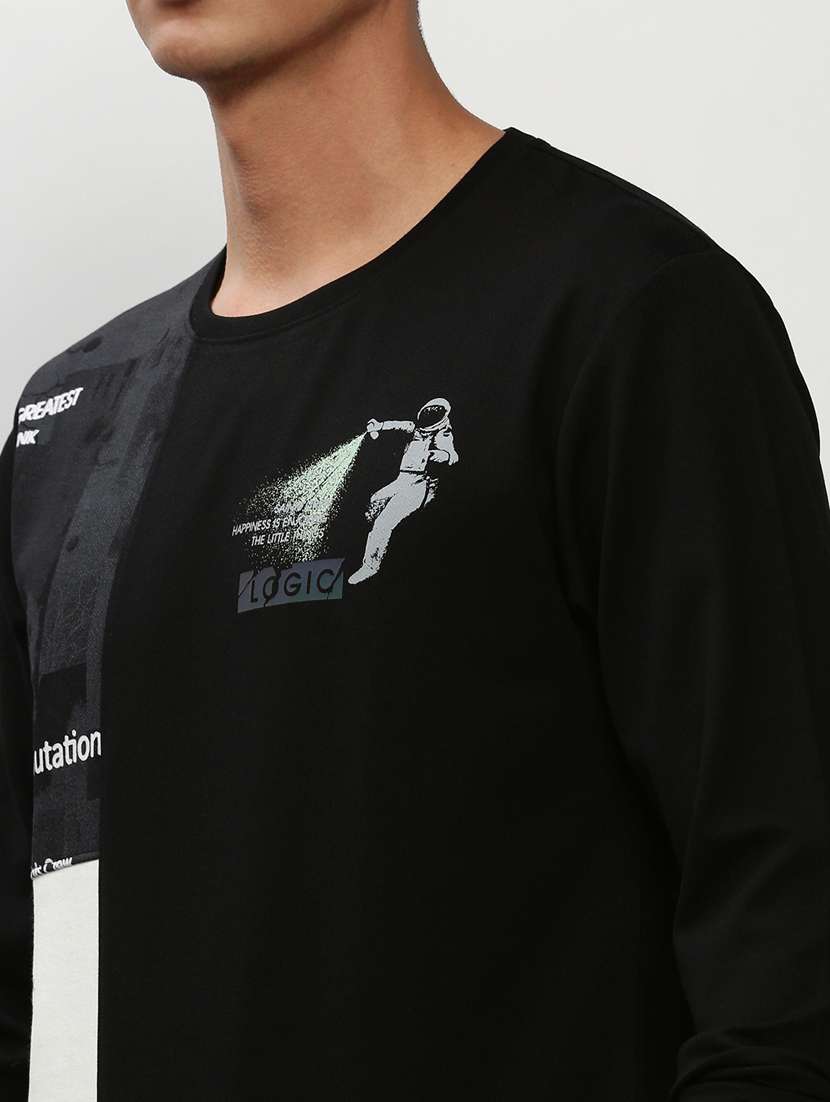 mens color block sweatshirt - 20325329 -  Standard Image - 5