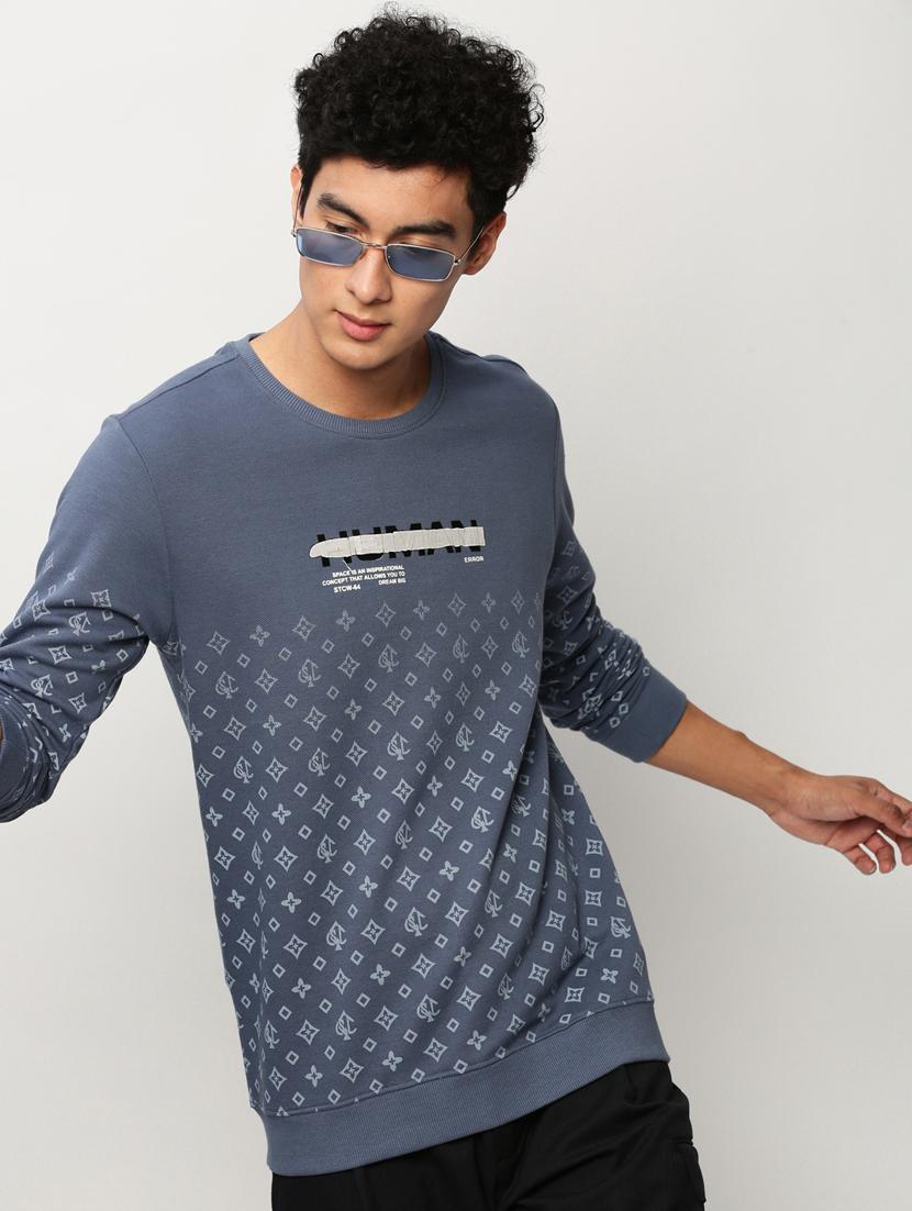 men printed long sleeve sweatshirt - 20325344 - Standard Image - 3