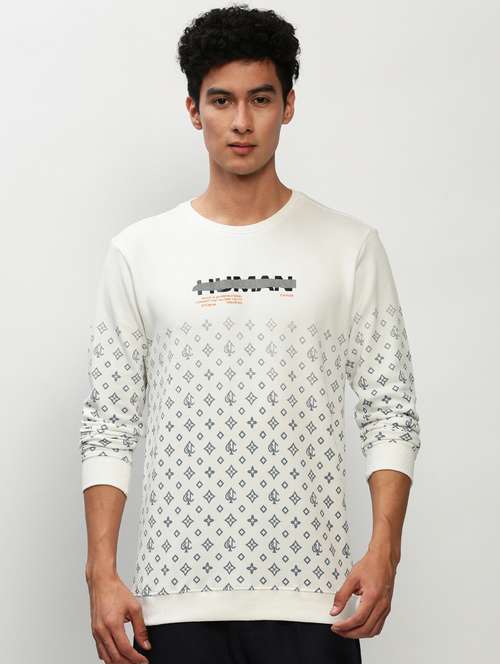 mens front print sweatshirt - 20325346 -  Standard Image - 0
