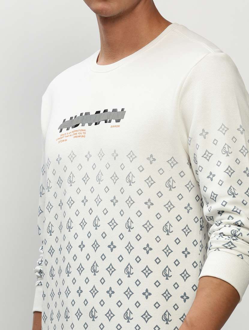 mens front print sweatshirt - 20325346 - Standard Image - 5
