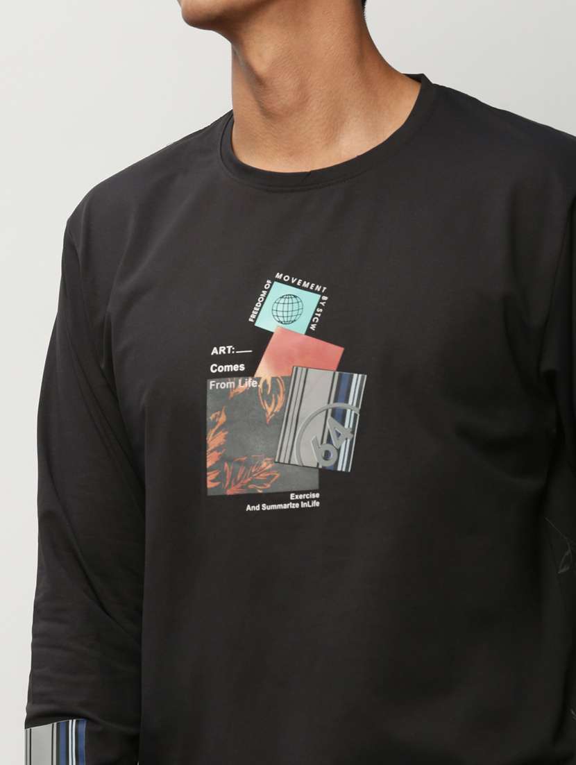 mens front print sweatshirt - 20325350 -  Standard Image - 5