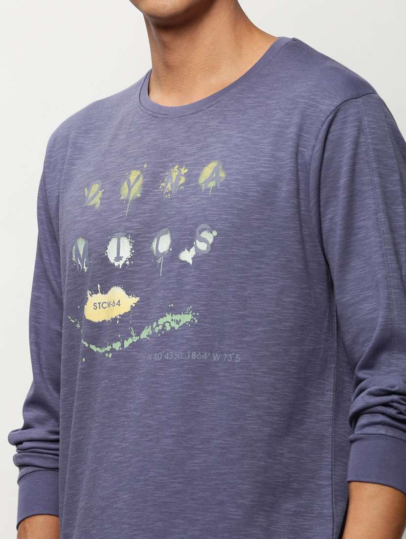 mens front print sweatshirt - 20325355 -  Standard Image - 5