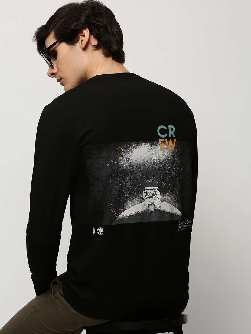 men long sleeves front & back printed sweatshirt  - 20325371 -  Standard Image - 3