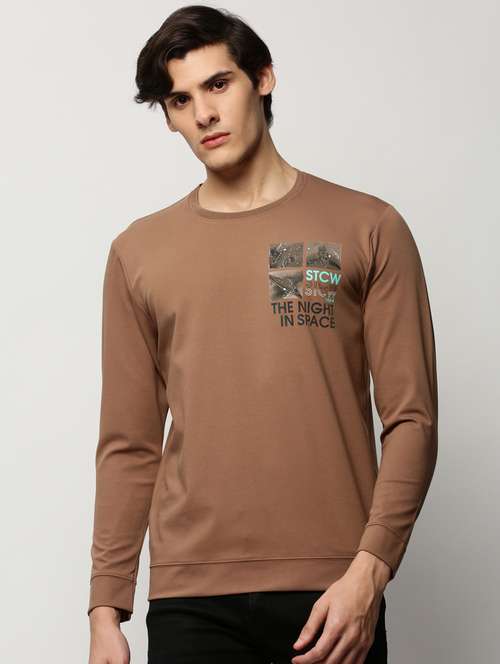 men long sleeves front & back printed sweatshirt  - 20325372 -  Standard Image - 0