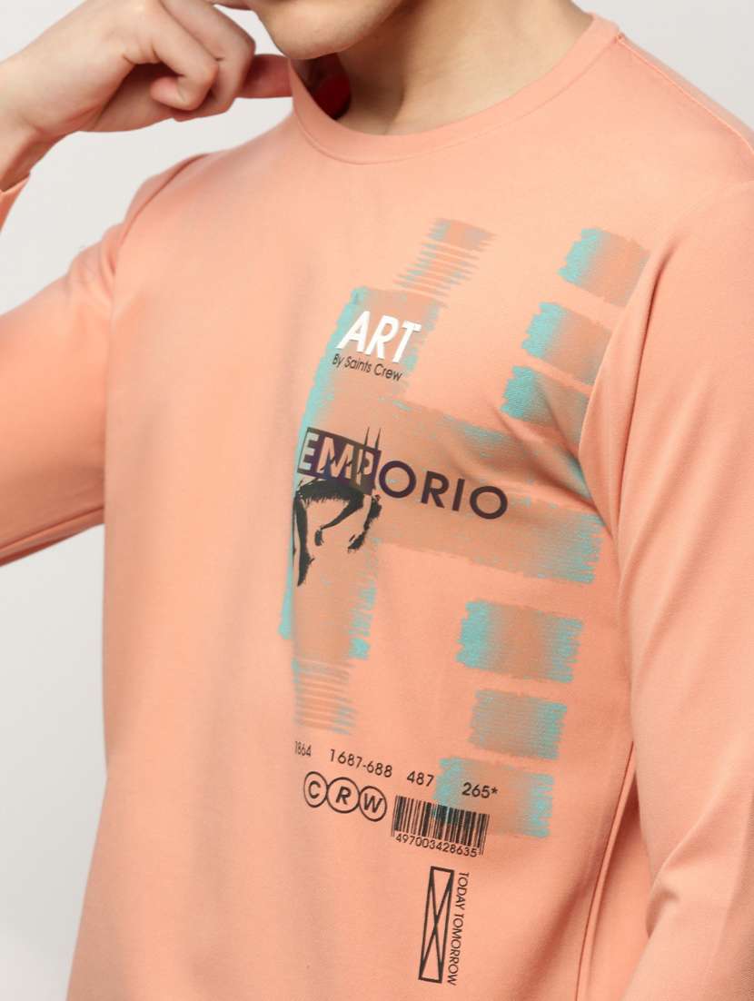 mens front print sweatshirt - 20325373 - Standard Image - 5