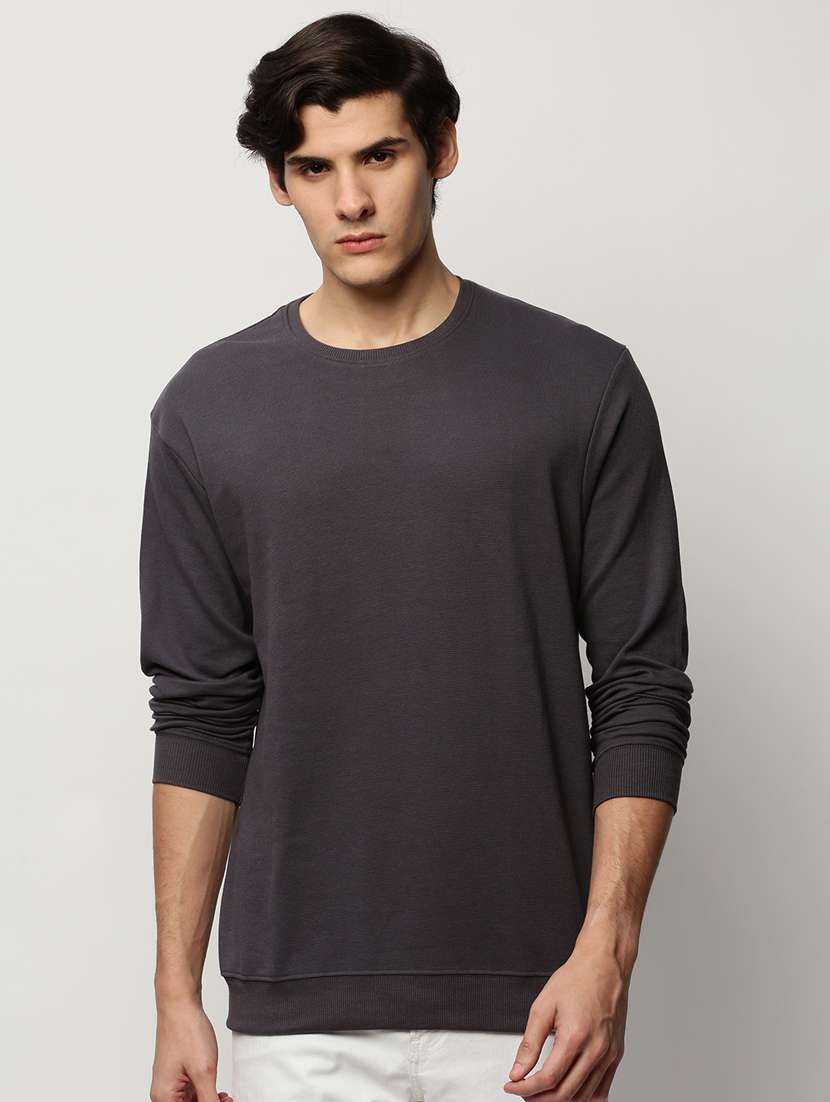 mens plain sweatshirt - 20325389 -  Zoom Image - 0