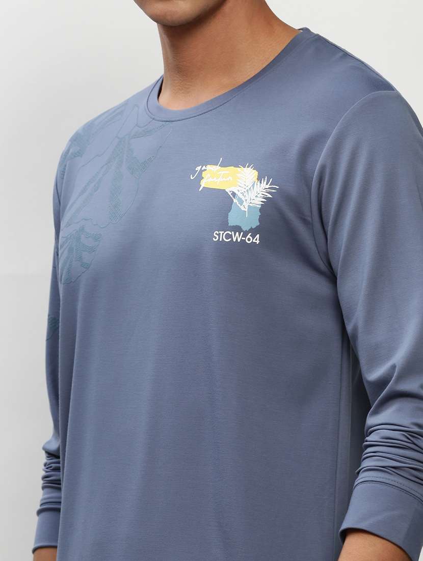 mens placement print sweatshirt - 20325392 -  Standard Image - 5