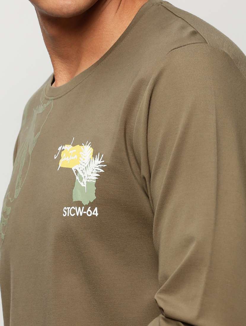 mens front print sweatshirt - 20325393 -  Standard Image - 5