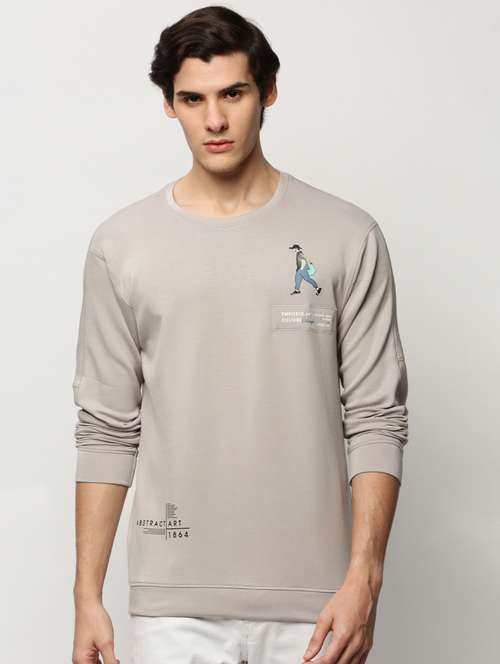 men long sleeves front & back printed sweatshirt  - 20325396 -  Standard Image - 0