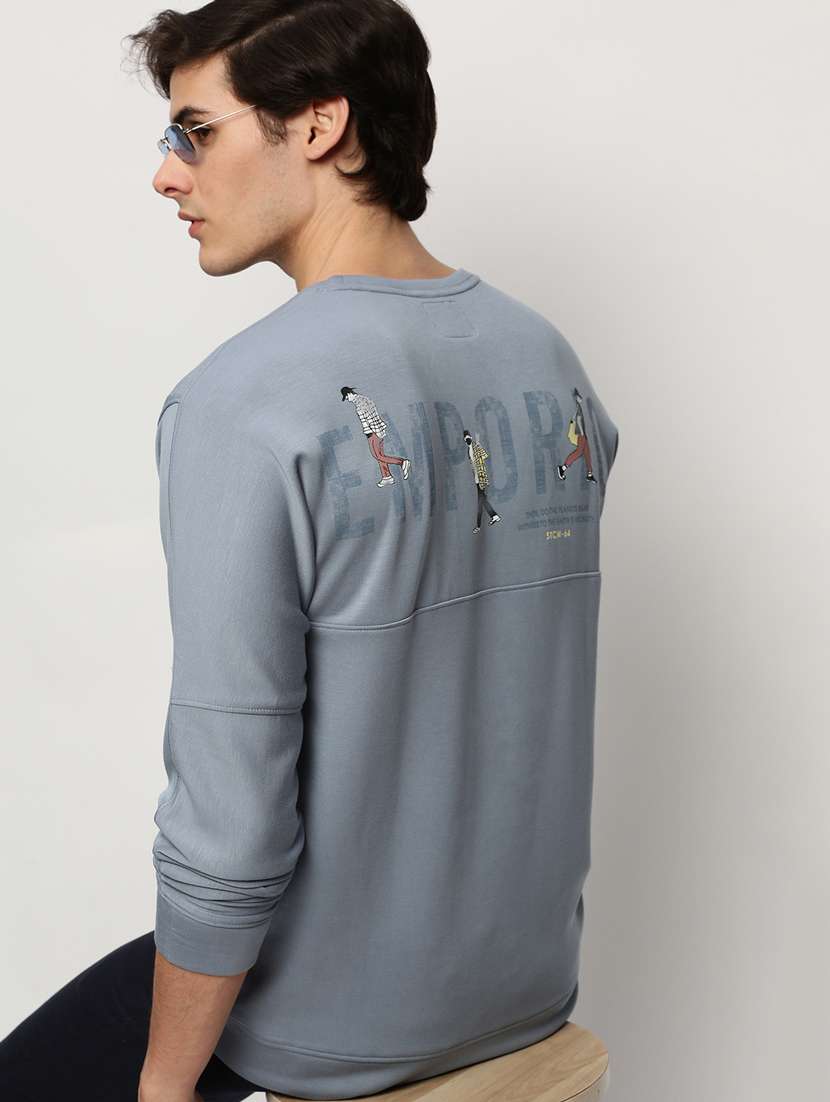 mens placement print sweatshirt - 20325397 -  Standard Image - 3