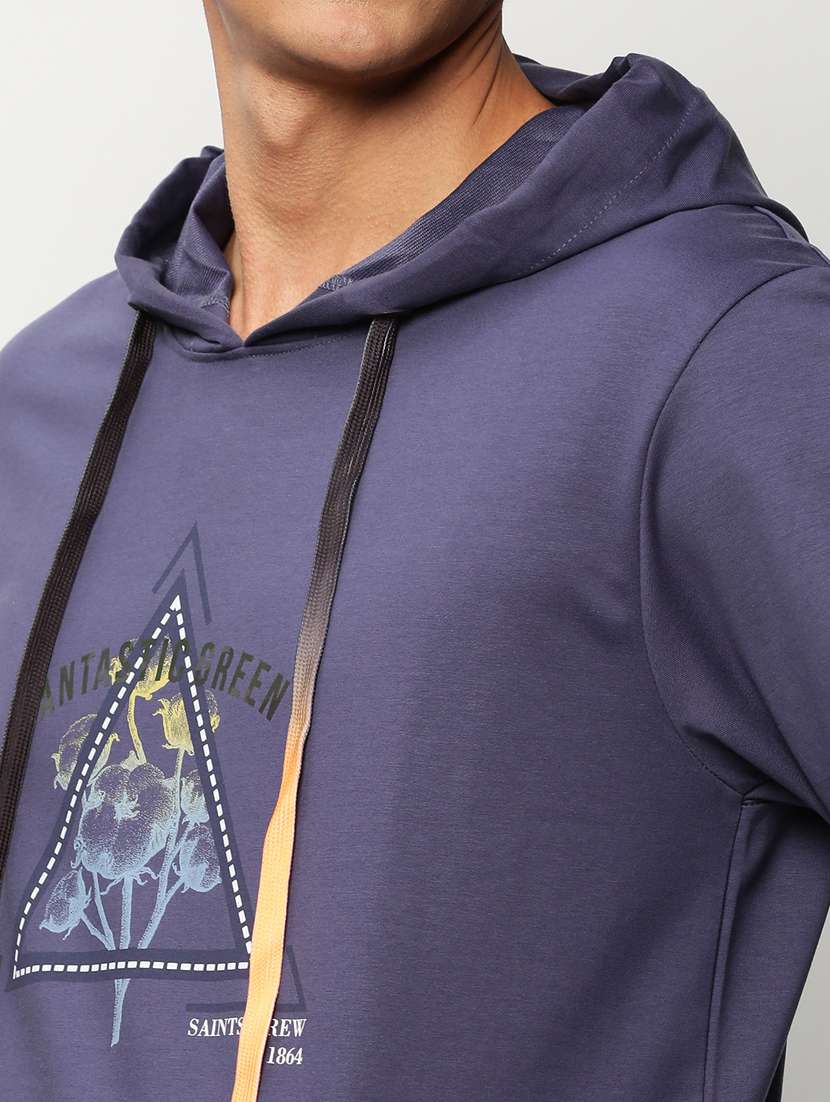 mens front print sweatshirt - 20325398 - Standard Image - 5