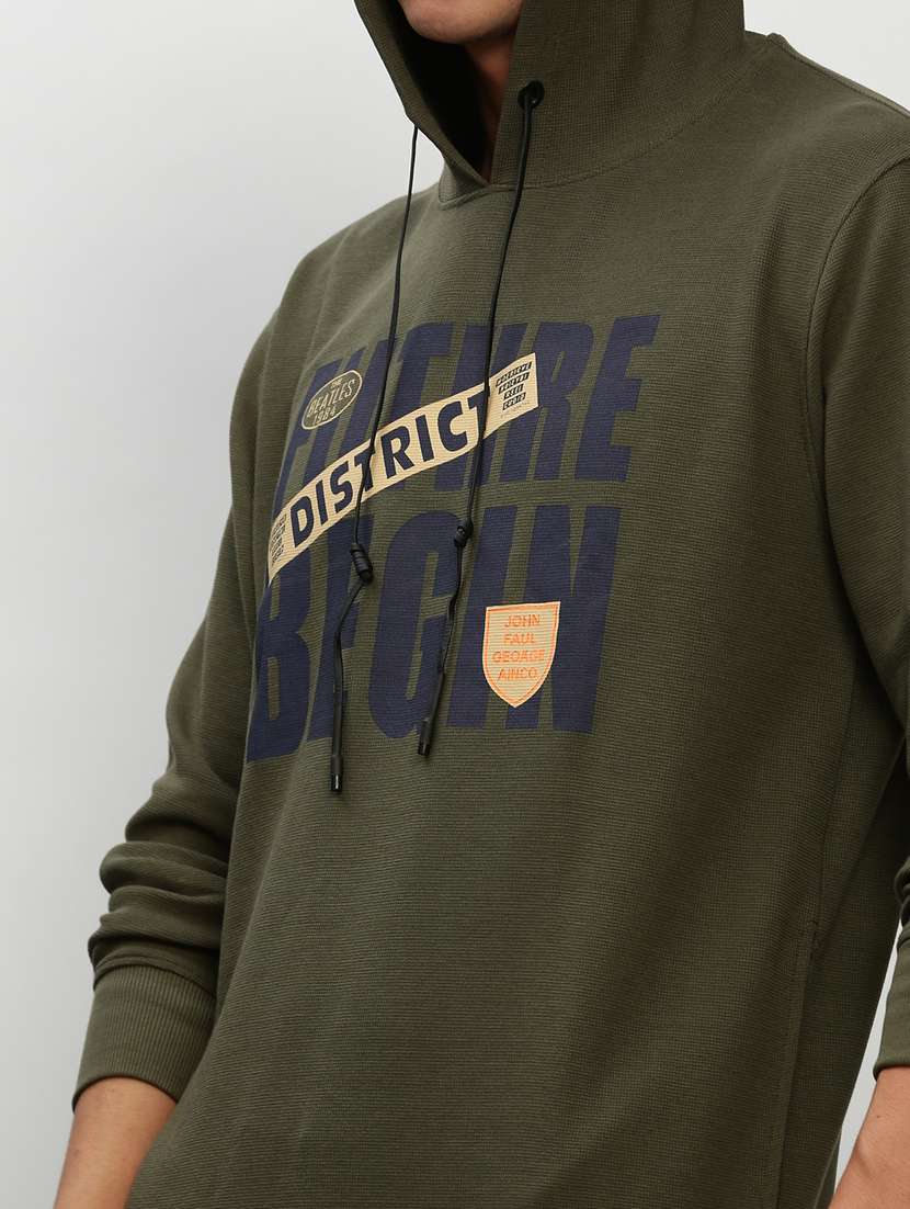 mens front print sweatshirt - 20325415 -  Standard Image - 5