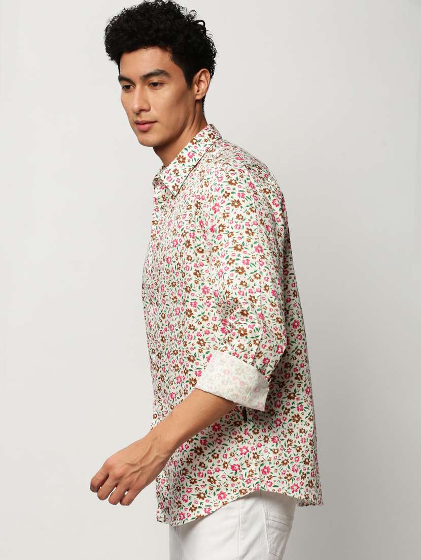 Mens Florals Casual Shirt