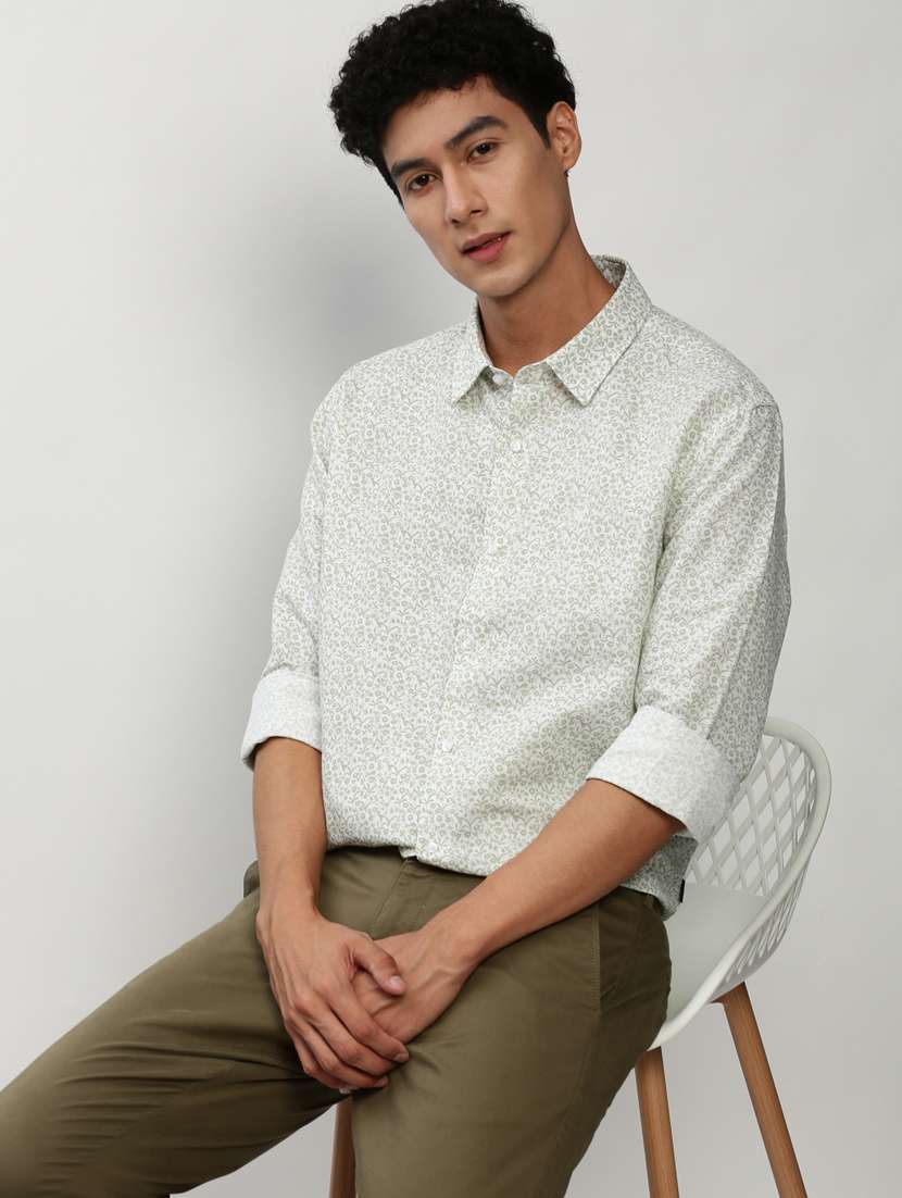 mens florals casual shirt - 20325426 -  Standard Image - 3