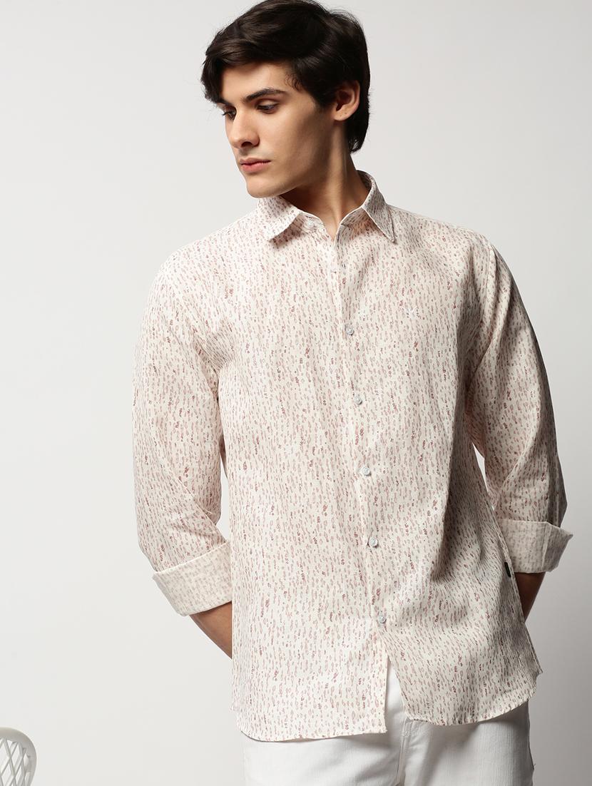 mens printed casual shirt - 20325430 - Standard Image - 3