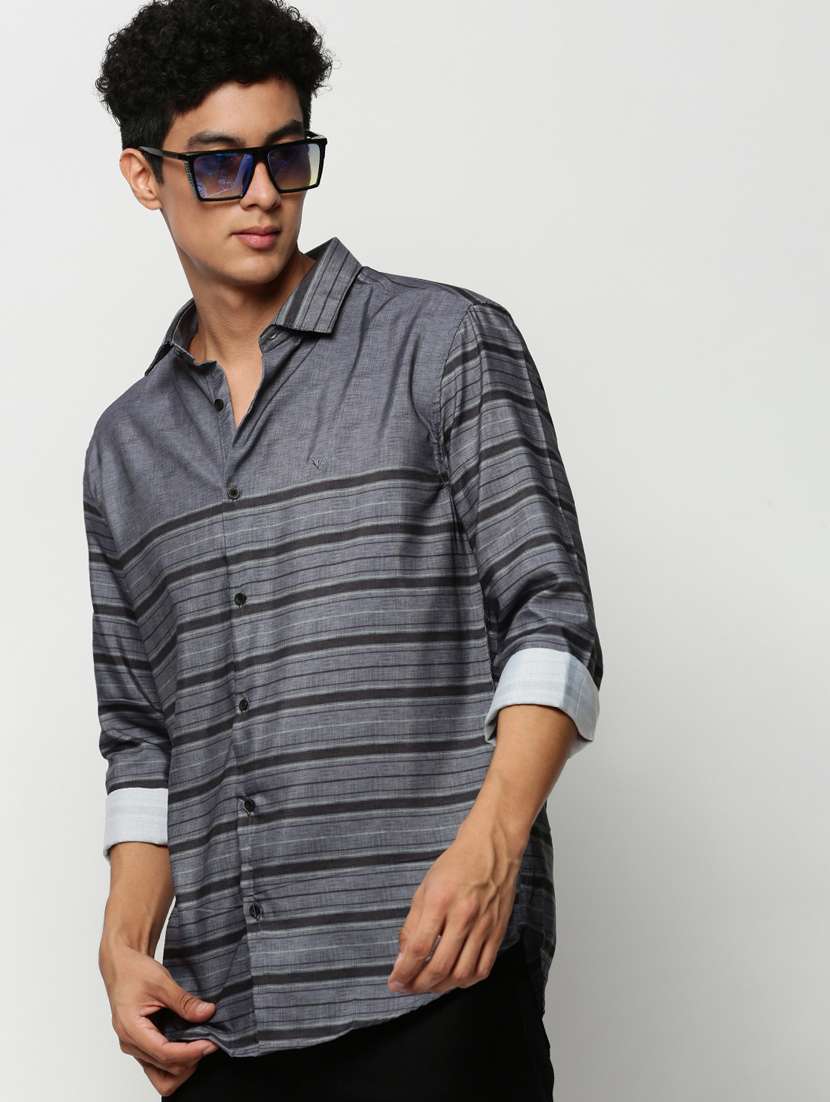 mens stripes casual shirt - 20325432 -  Standard Image - 3