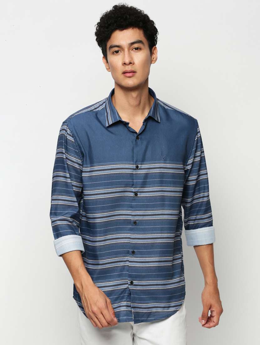 mens stripes casual shirt - 20325434 - Zoom Image - 0