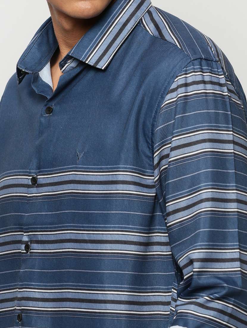 mens stripes casual shirt - 20325434 - Standard Image - 5