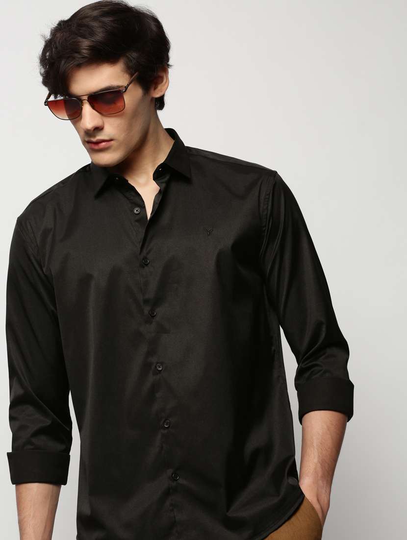 mens solid casual shirt - 20325438 -  Standard Image - 3