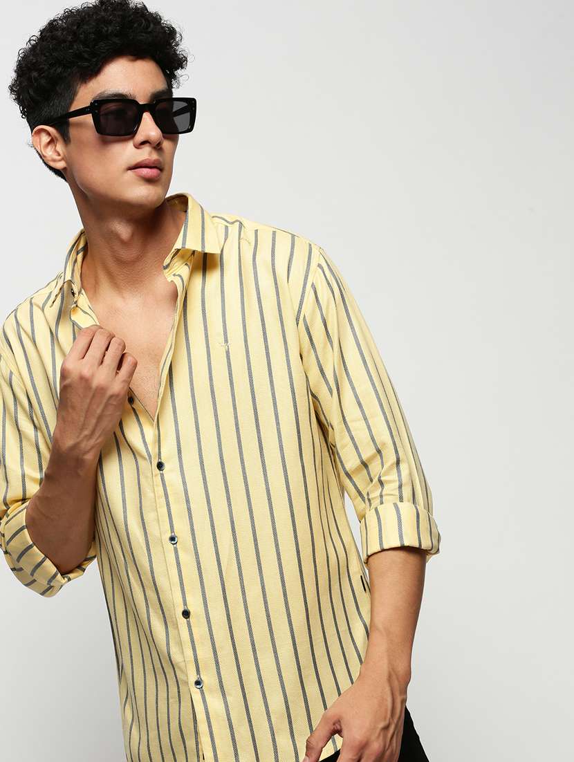 mens stripes casual shirt - 20325453 -  Standard Image - 3
