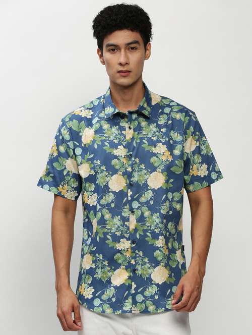 mens florals casual shirt - 20325465 - Standard Image - 0