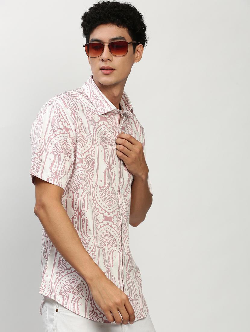 mens paisley casual shirt - 20325466 - Standard Image - 3