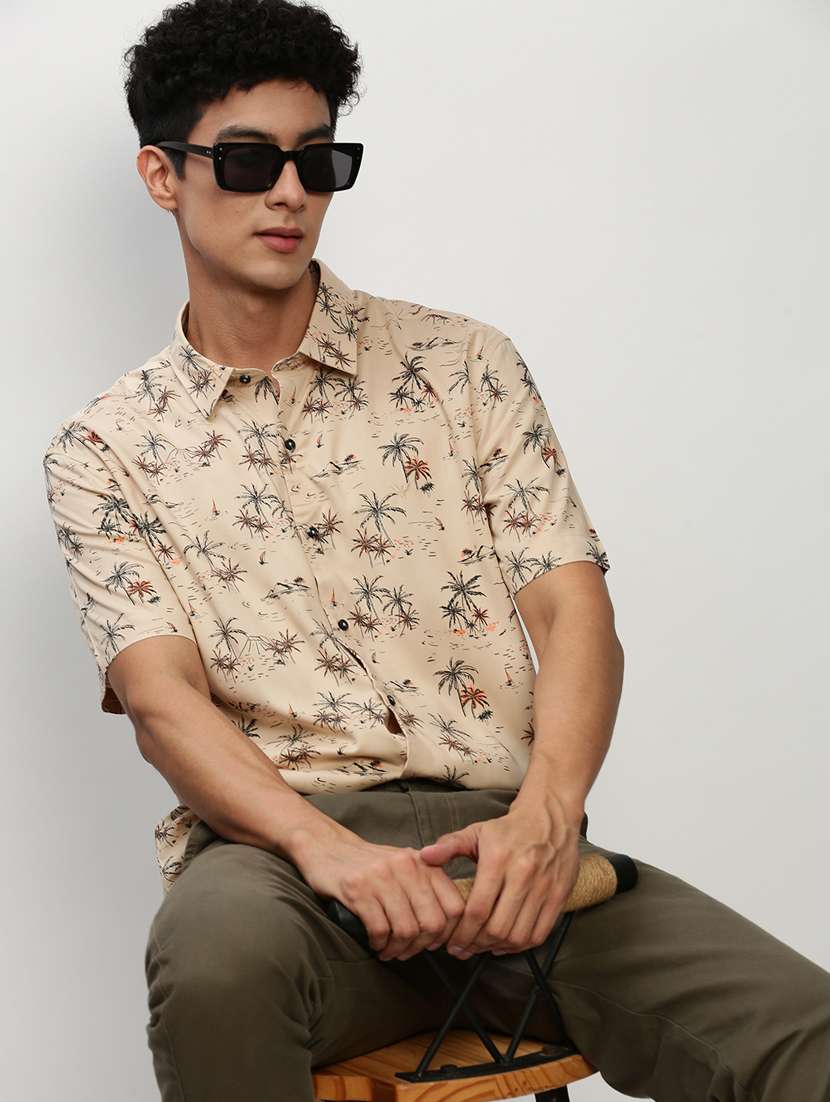 mens printed casual shirt - 20325467 -  Standard Image - 3