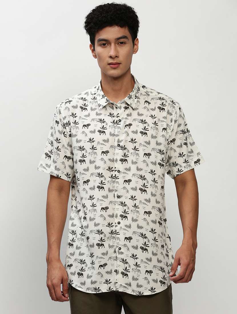 mens animal print casual shirt - 20325476 -  Zoom Image - 0