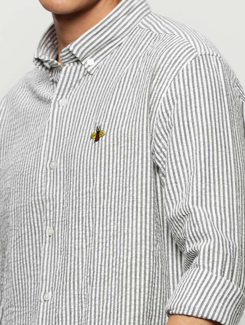 mens stripes casual shirt - 20325486 -  Standard Image - 5