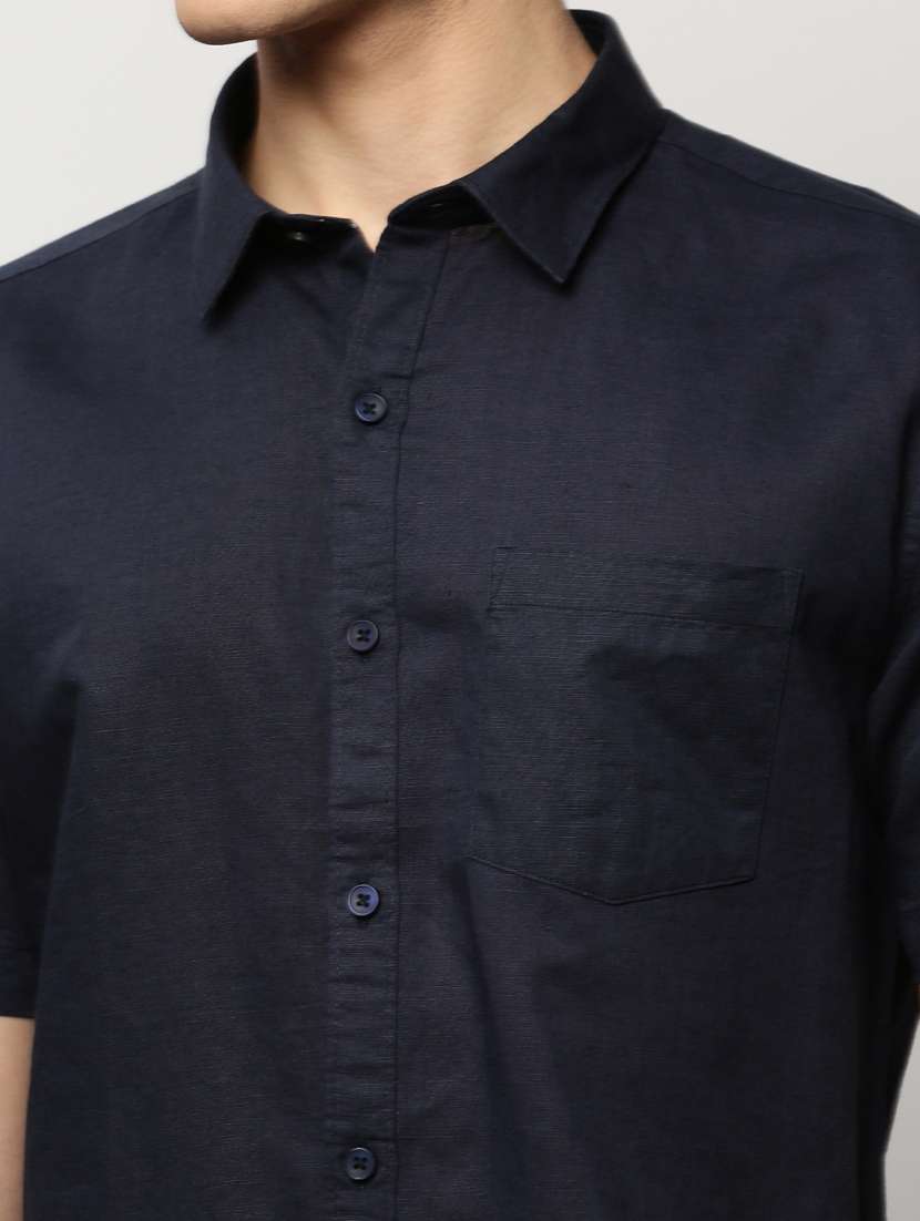 mens solid casual shirt - 20325495 -  Standard Image - 5