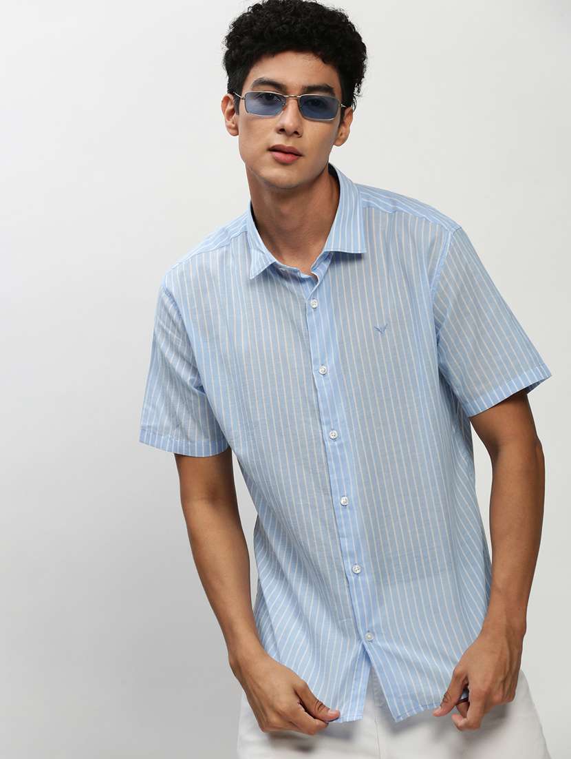 mens stripes casual shirt - 20325498 -  Standard Image - 3