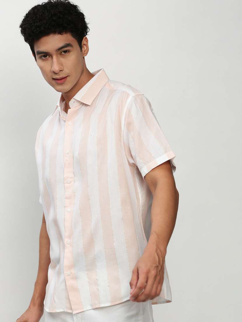 mens stripes casual shirt - 20325501 -  Standard Image - 3