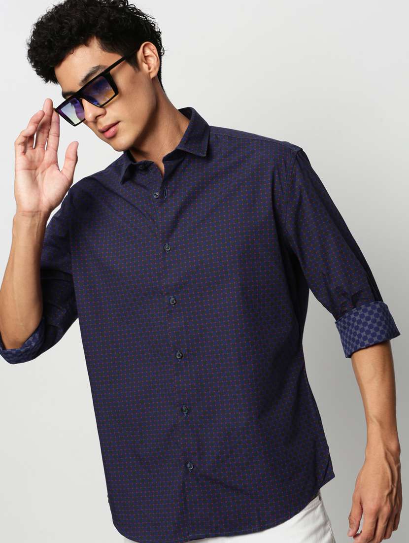 mens solid casual shirt - 20325508 -  Standard Image - 3