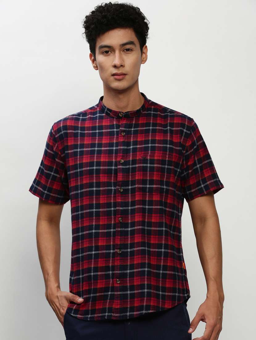 mens checks casual shirt
