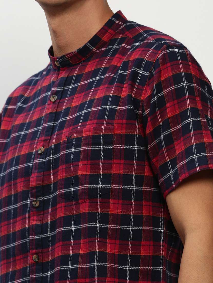 mens checks casual shirt - 20325516 -  Standard Image - 5