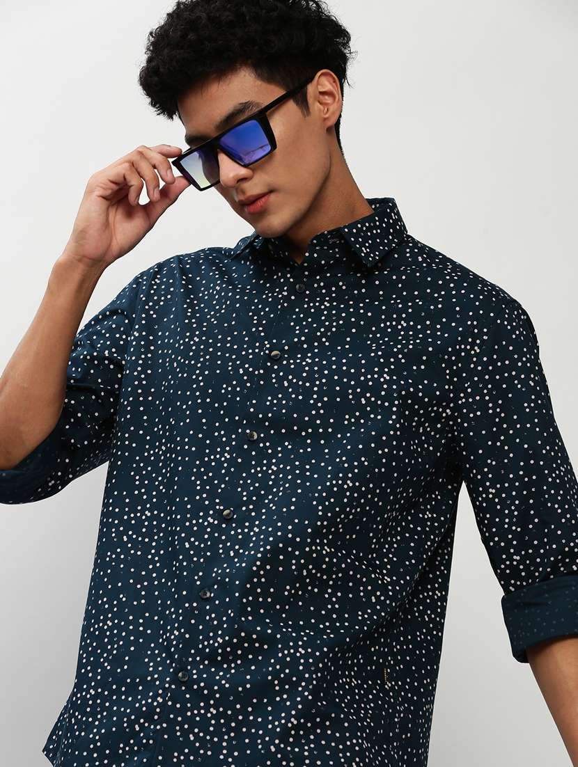 mens polka dots casual shirt - 20325527 -  Standard Image - 3