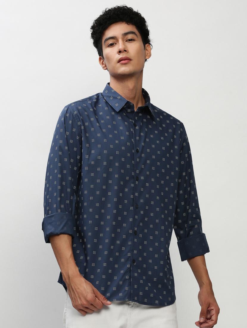 mens geometric casual shirt - 20325529 - Zoom Image - 0