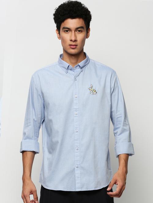 mens solid casual shirt - 20325536 - Standard Image - 0