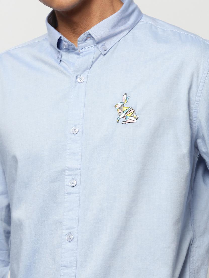mens solid casual shirt - 20325536 - Standard Image - 5