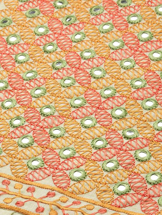 lime green colored a-line kurta - 20325605 -  Standard Image - 3