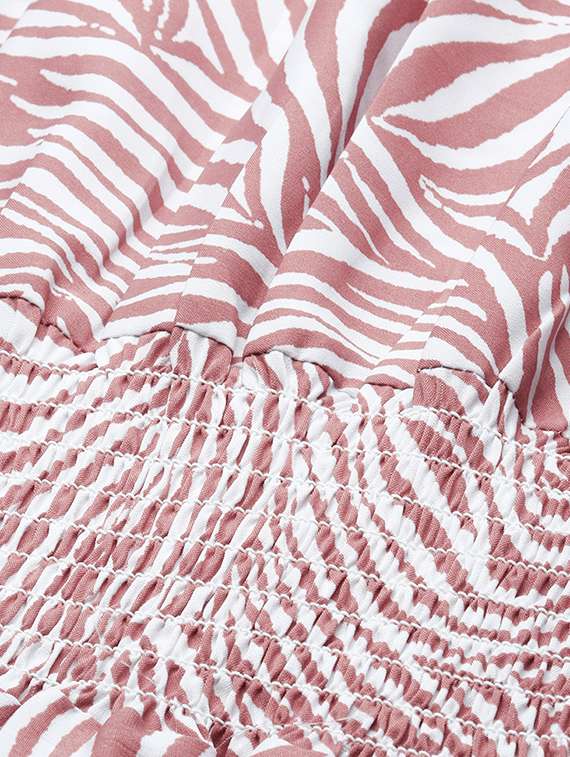 copper abstract print maxi dress - 20325669 -  Standard Image - 5