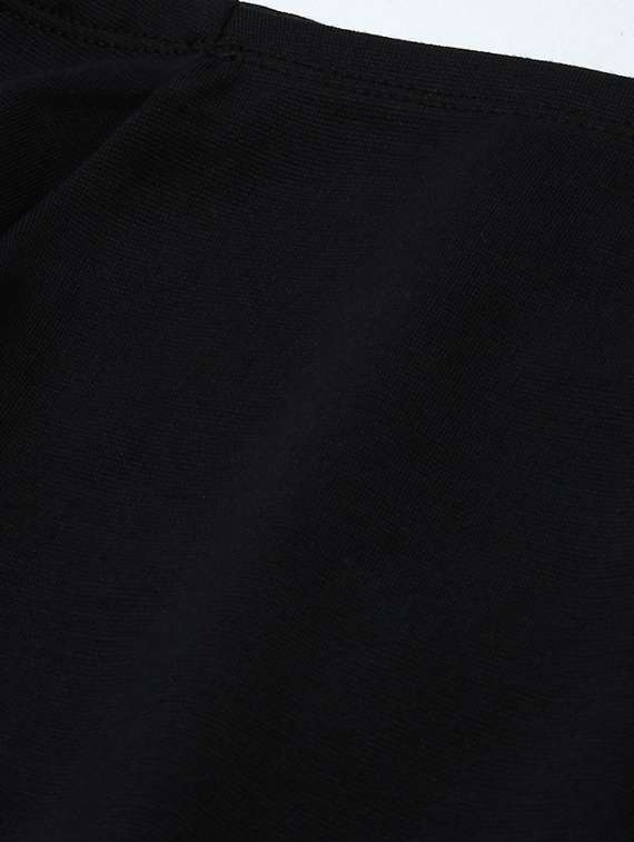 black solid shift dress - 20325678 - Standard Image - 5