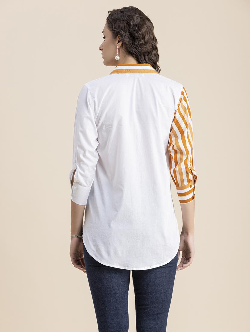 white stripes regular shirt - 20325777 - Standard Image - 3