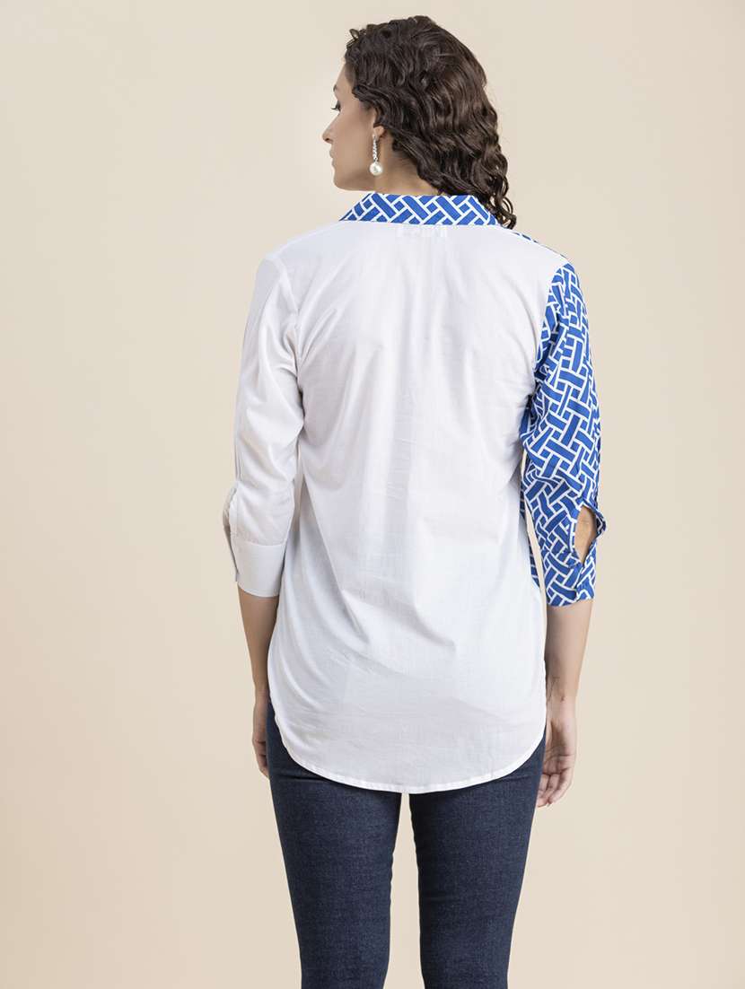 women multi color cotton regular shirt - 20325779 -  Standard Image - 3