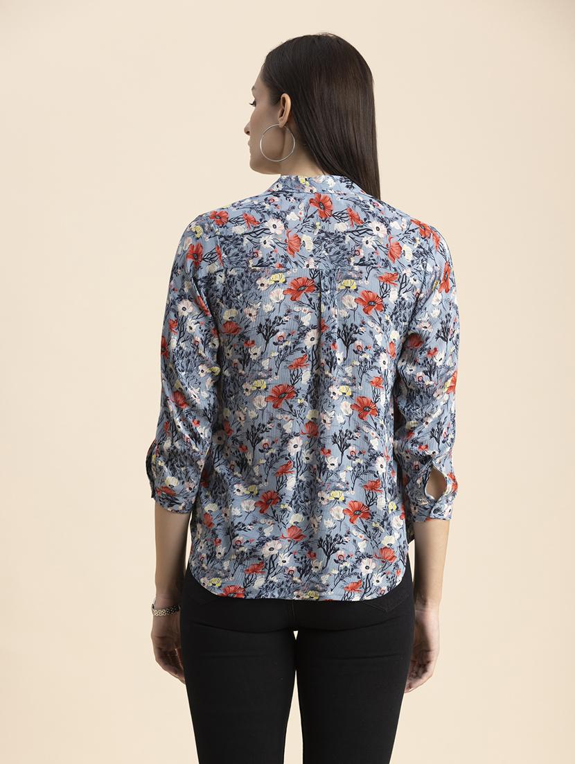 purist blue floral high low top - 20325816 - Standard Image - 3
