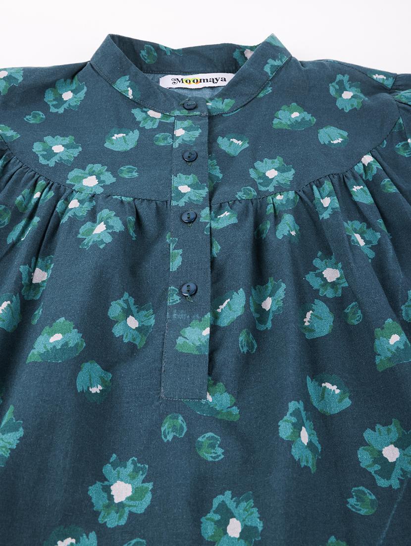 women floral print mandarin neck top - 20325823 - Standard Image - 5