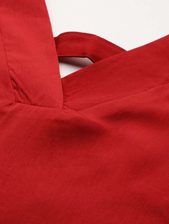 red solid straight top - 20325864 -  Standard Image - 5