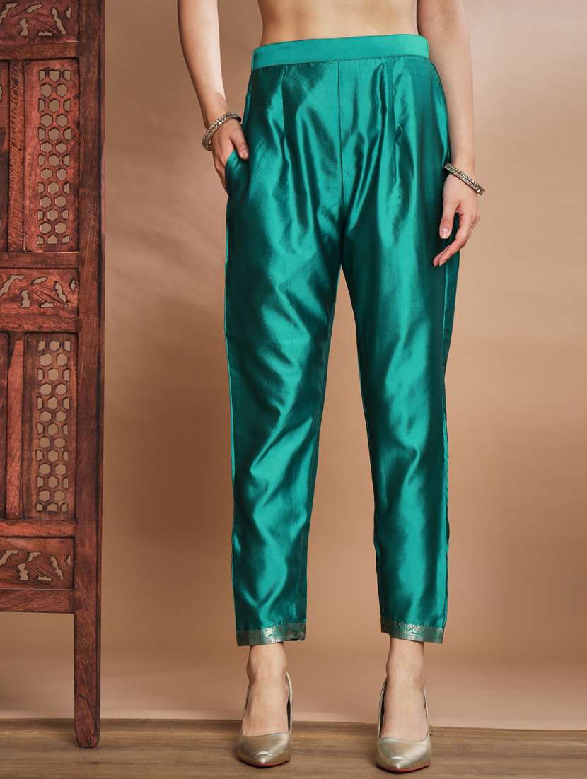 green colored kurta pant set - 20329963 - Standard Image - 3