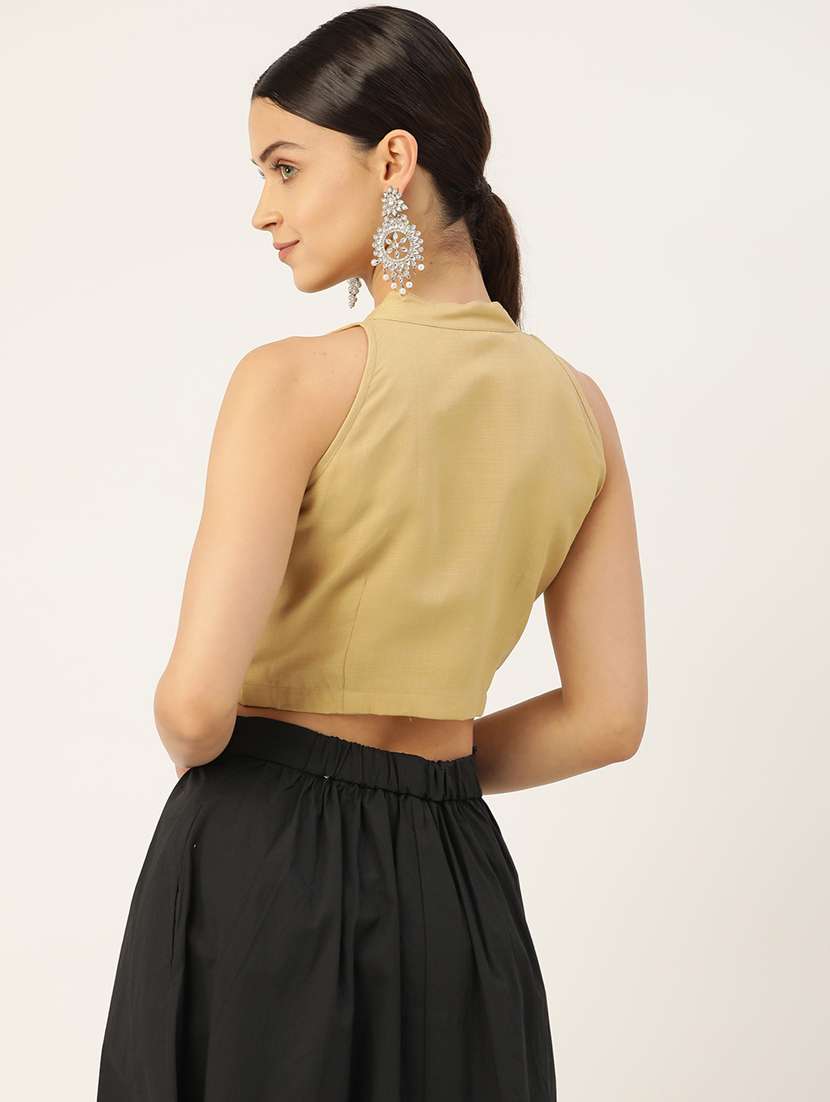 women pack of 2 solid blouses - 20330183 - Standard Image - 3